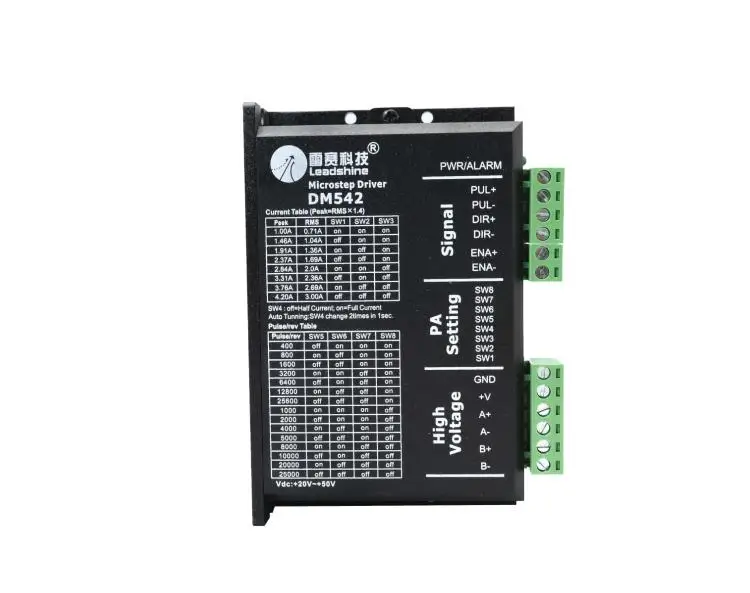 Leadshine двухфазный шаговый драйвер DM542 20 50VAC 1 0 4.2A 57 86 двигатель|Драйвер двигателя| |