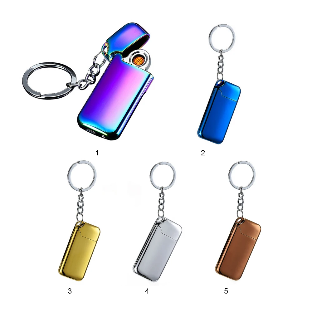Мини двухсторонние брелки для зарядки Arc цинковые Aolly + usb кабель 2 шт. сумки