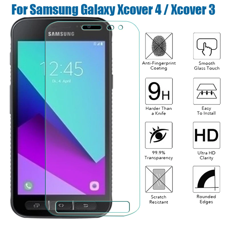 Закаленное стекло 0 25 мм 9h для Samsung Galaxy Xcover 4 G390F / 3 G388F защитный чехол X и 3|Защитные