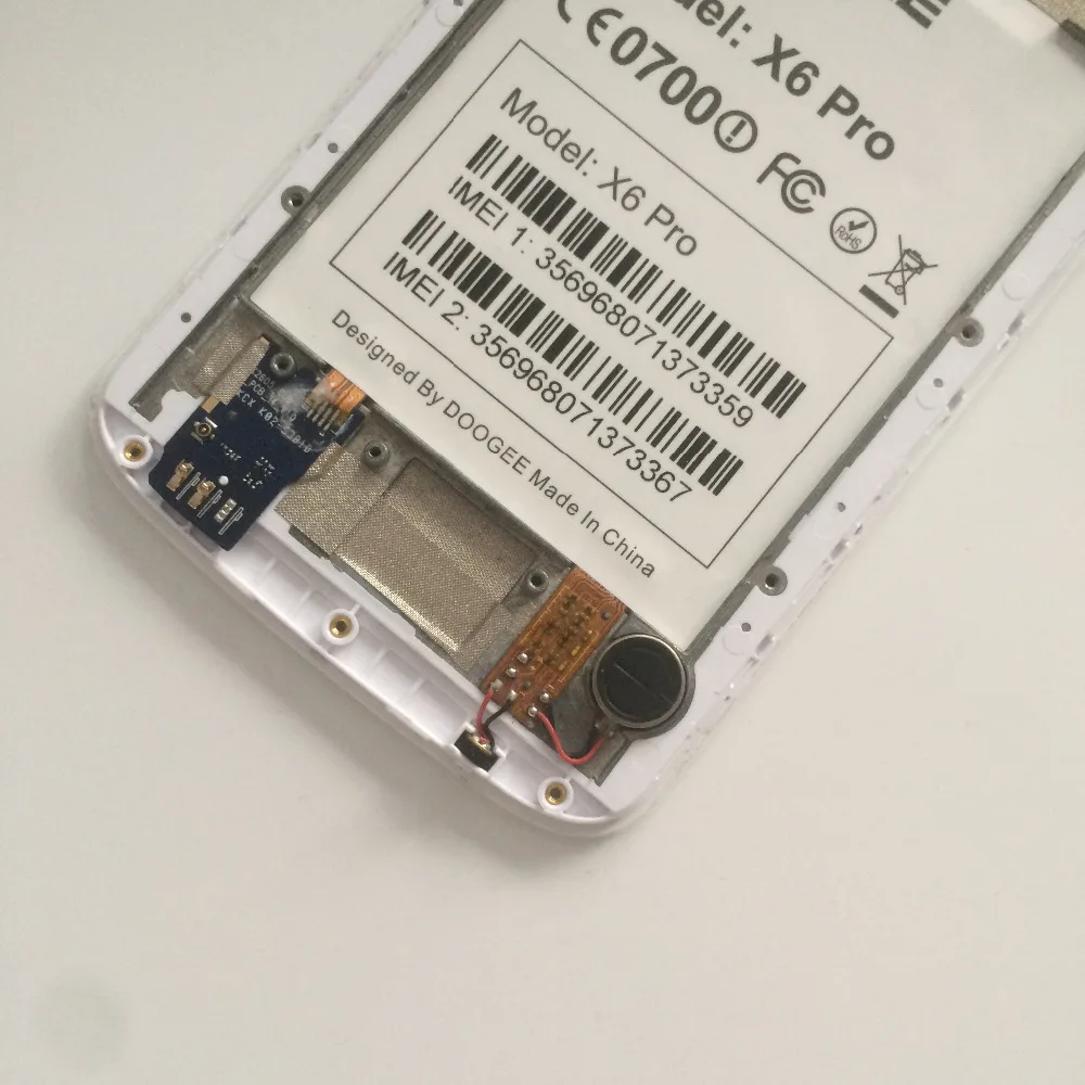 Используется ЖК дисплей экран + сенсорный рамка для DOOGEE X6 PRO MTK6735 четырехъядерный 5