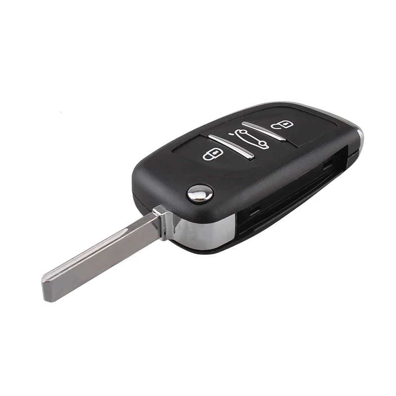 2 кнопки флип ключа автомобиля корпус ключа для Peugeot 207 308 307cc для Citroen C2 C3 C4 C5 C6 XSARA PICASSO автомобиля чехол без логотипа