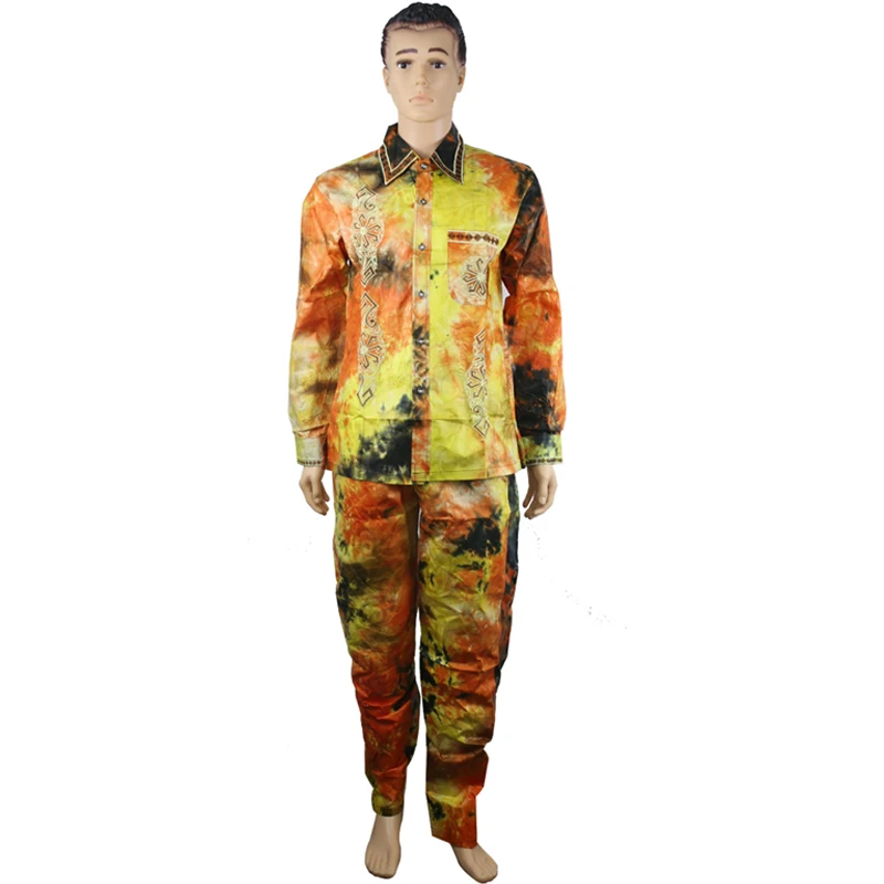 MD african clothes for men shirt male embroidery cotton tops 2019 men's clothing dashiki shirts without pant | Тематическая