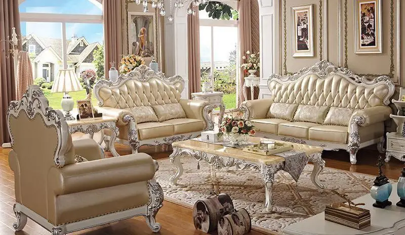 Современный диван из натуральной кожи для гостиной|genuine leather sofa|leather sofasofas for living room