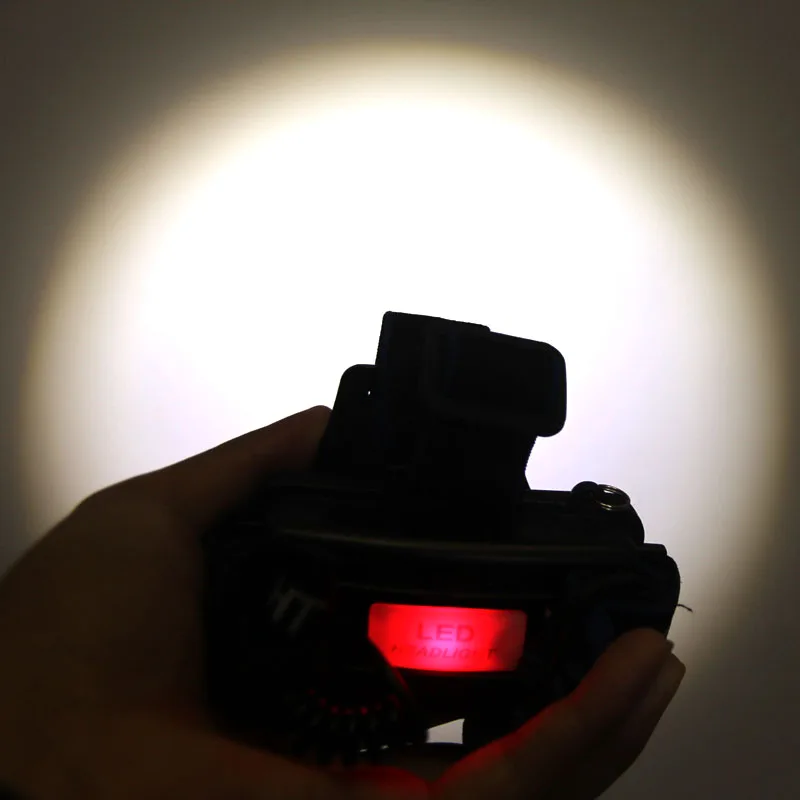 Налобный фонарь T6 светодиодный перезаряжаемый с увеличением + 2 аккумулятора 18650