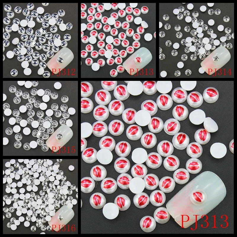 20 шт./лот полукруглый груша Маникюр Интимные аксессуары для Гвозди цветы