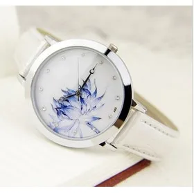 Free shipping! Chinese blue and white porcelain lotus gift quartz female table. Lotus gentle lady's watch. | Наручные часы