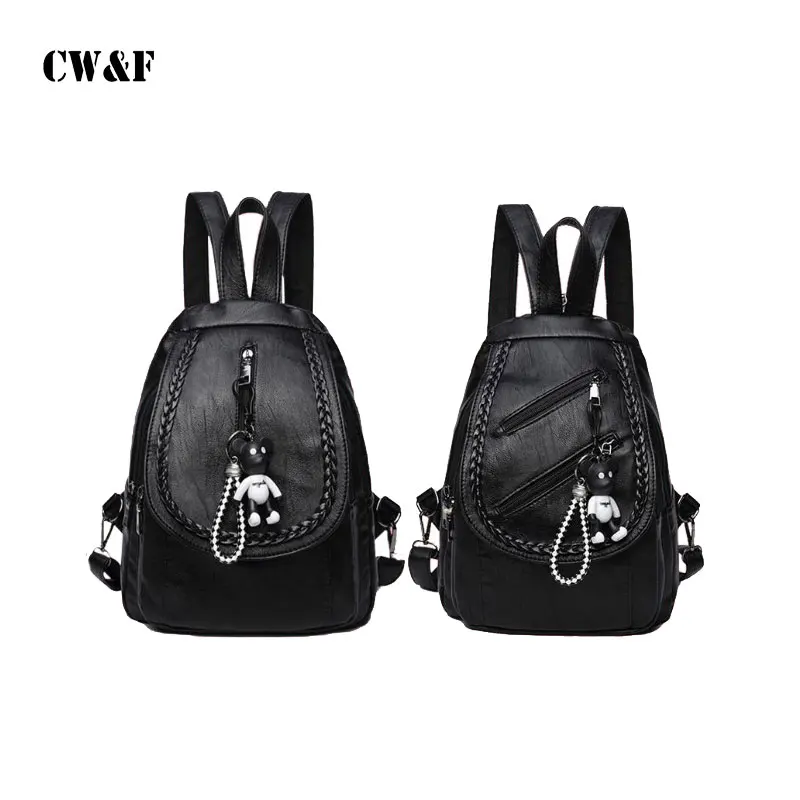 

New wave Korean version of the soft leather fashion wild mini shoulder bag femalebag ladies backpack