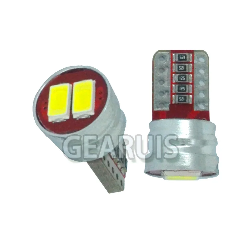 100X T10 Canbus неполярный 120MA 2 SMD 5630 Светодиодный 2SMD 5730 супер яркий Стайлинг автомобиля