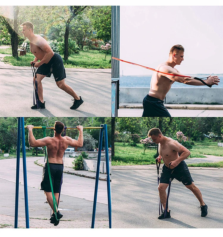 Fitness Rubber Bands Resistance Band Unisex 208 cm Yoga Athletic Elastic Bands Loop Expander for Exercise Sports Equipment