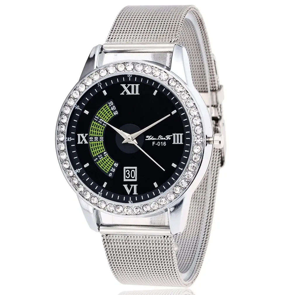Женские часы со стальным сетчатым ремешком на ремешке модные с из твердого
