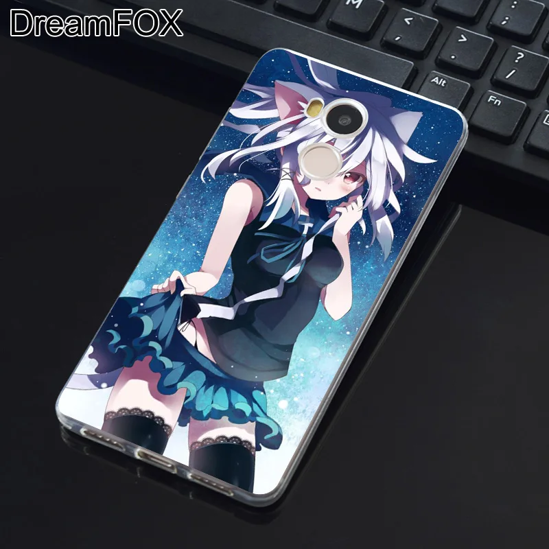 DREAMFOX K041 Cat Girl Nekomimi Art Anime Soft TPU Silicone Case Cover For Xiaomi Redmi Note 3 4 5 Plus 3S 4A 4X 5A Pro Global |