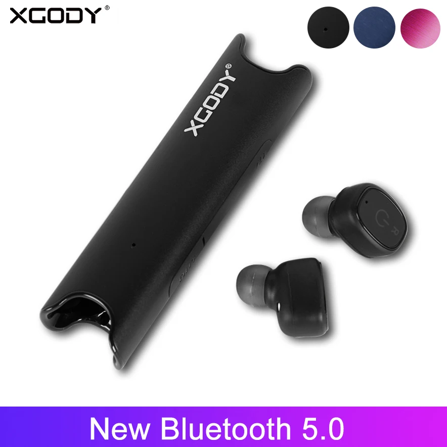 XGODY S2P V5.0 Bluetooth наушники 3D True Беспроводной стерео с микрофоном Портативный