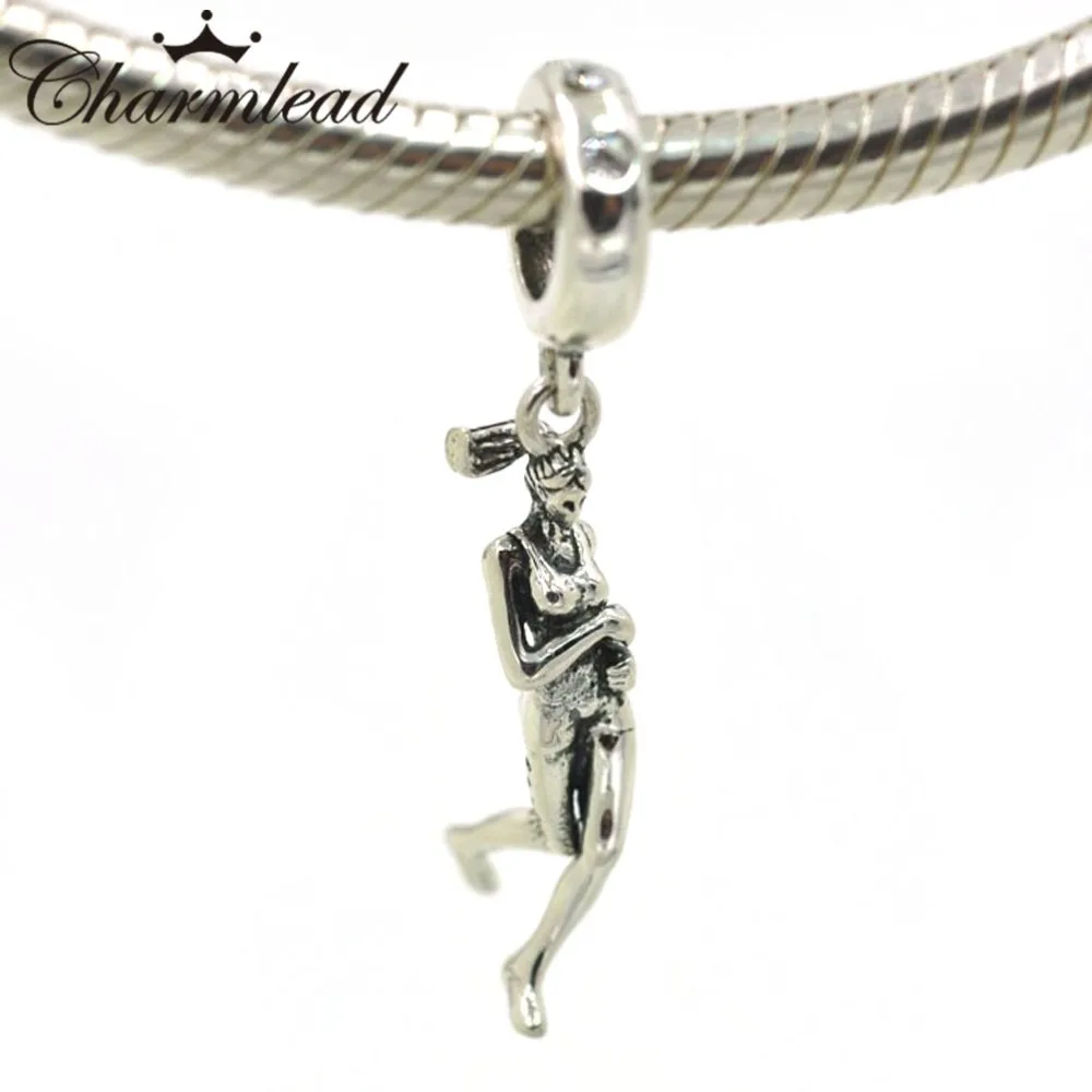 Шарм браслет из серебра 925 пробы|charm pendant|running girl charmgirl charm |