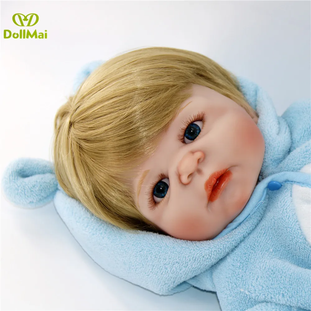 Bebe Кукла реборн 55 см всего тела силикона reborn baby doll игрушки Реалистичные для