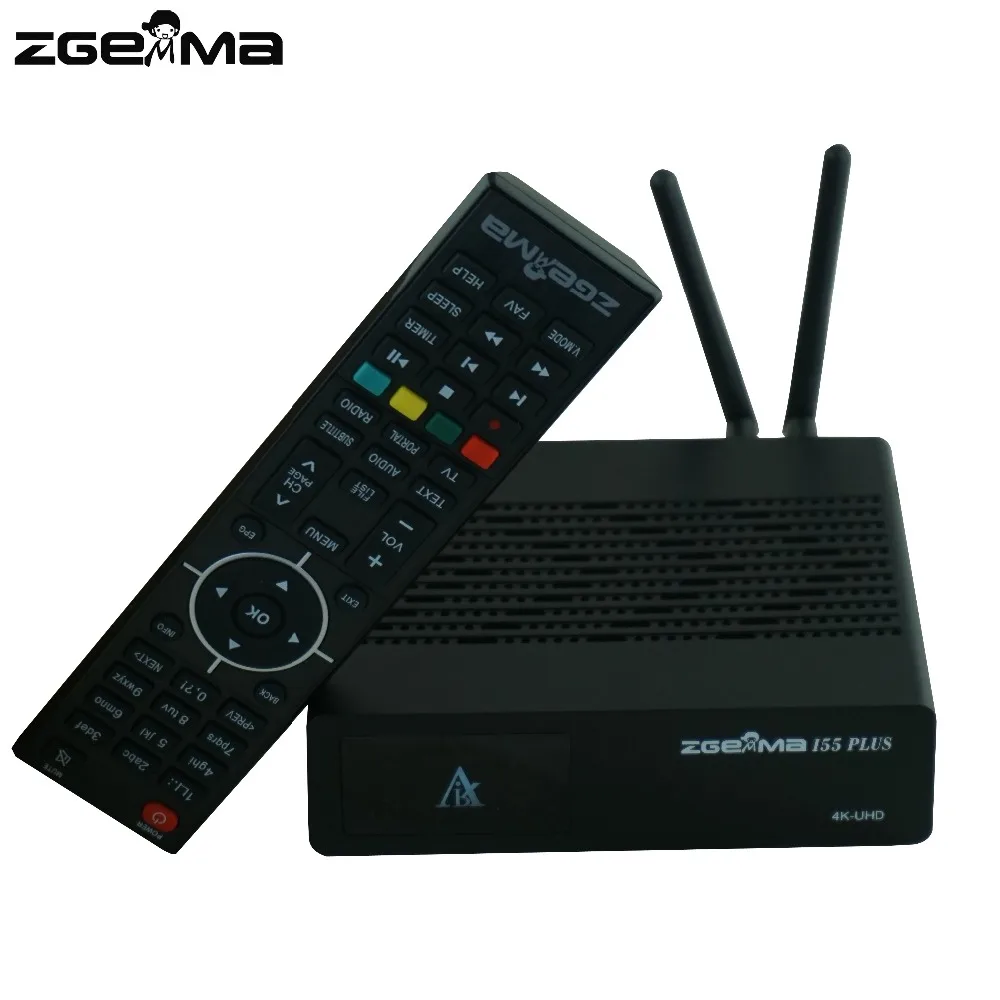 2 шт./лот Новинка 4K UHD IPTV Box ZGEMMA i55 Plus Linux OS E2 H.265/HEVC мультистрим со встроенным WiFi |