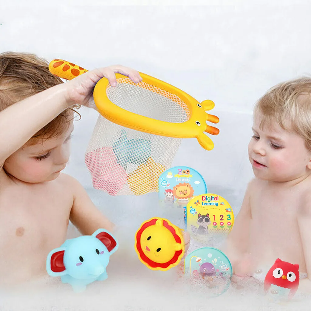 Детская резиновая игрушка для Ванны Утка Животные плавающий Спрей Вода