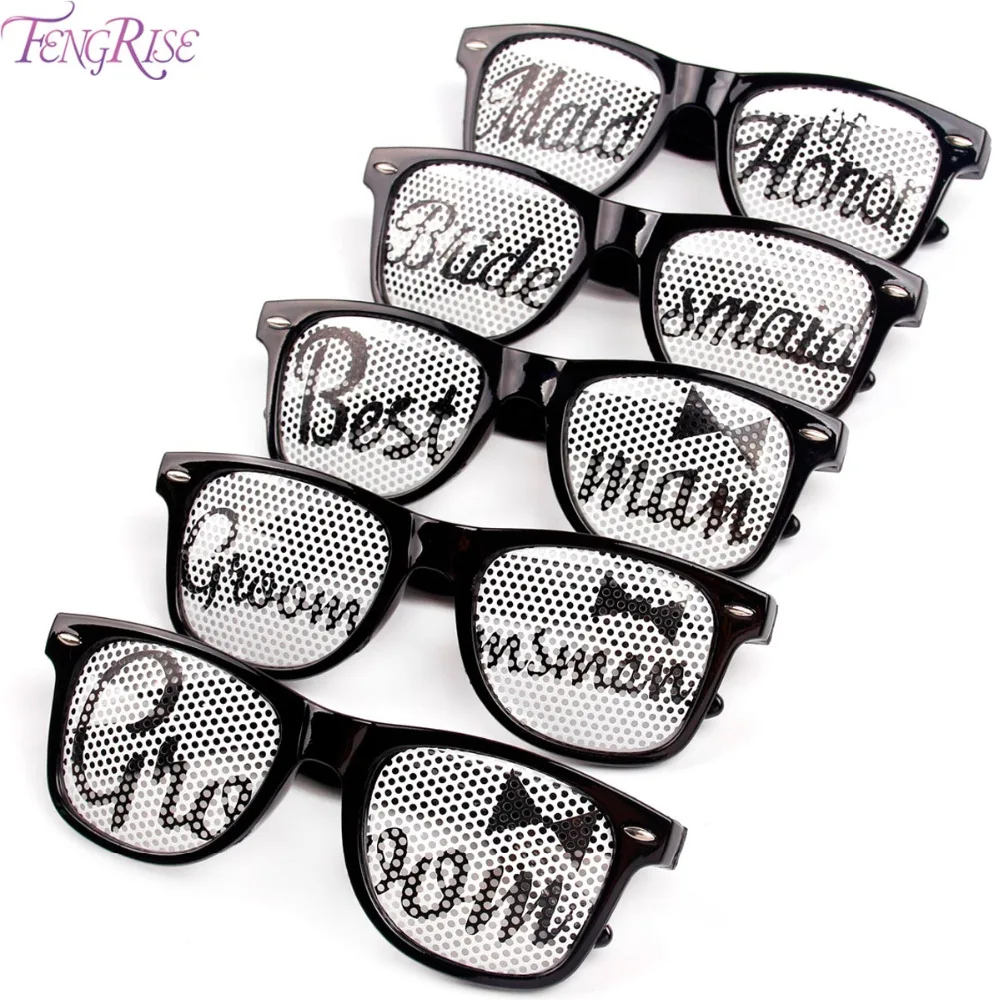 FENGRISE Свадебные солнцезащитные очки Новинка для невесты жениха горничной