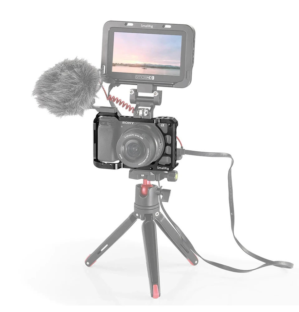 Клетка для камеры SmallRig A6400 для sony Alpha A6300/A6400/A6500/A6100 камера w/1/4 3/8 резьбовые отверстия для Vlog DIY опция 2310