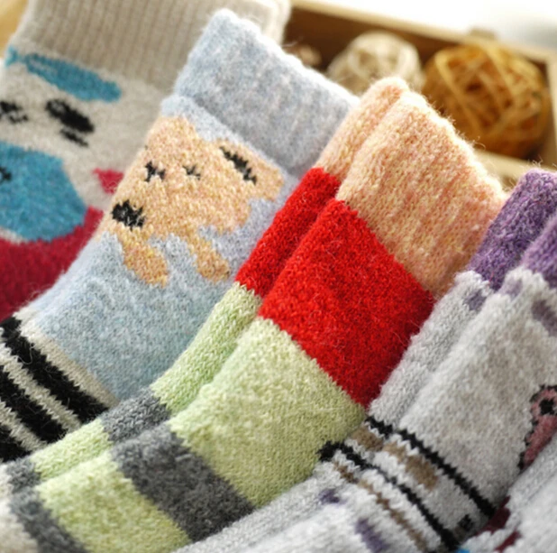 Бесплатная доставка 5 пар/лот 2015 новые зимние мальчиков и девочек мультфильма