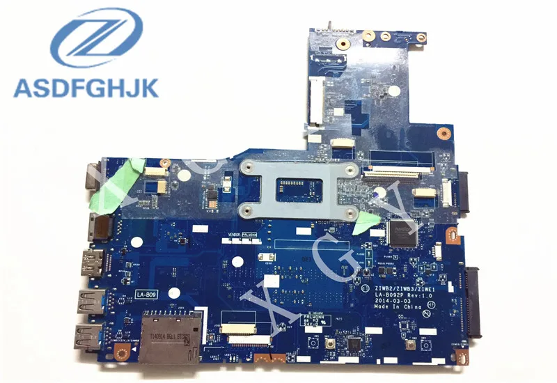 Материнская плата для ноутбука Lenovo B40 70 материнская DDR3 с процессором SR1EN Rev: 1 ZIWE1