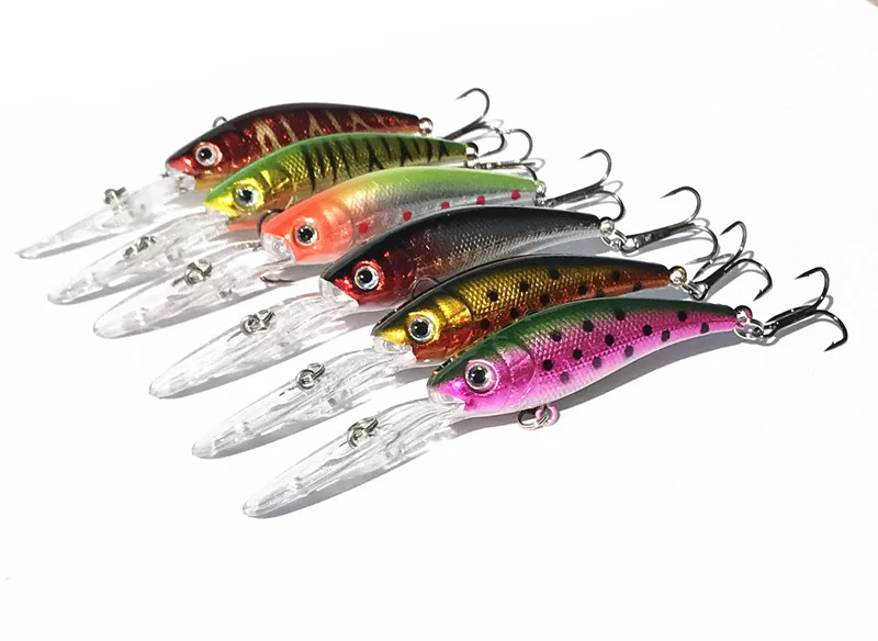 Sealurer 1 шт 6 см/9 5 gfishingcharm Набор Новый длинный язык мочи искусственный воблер pescage