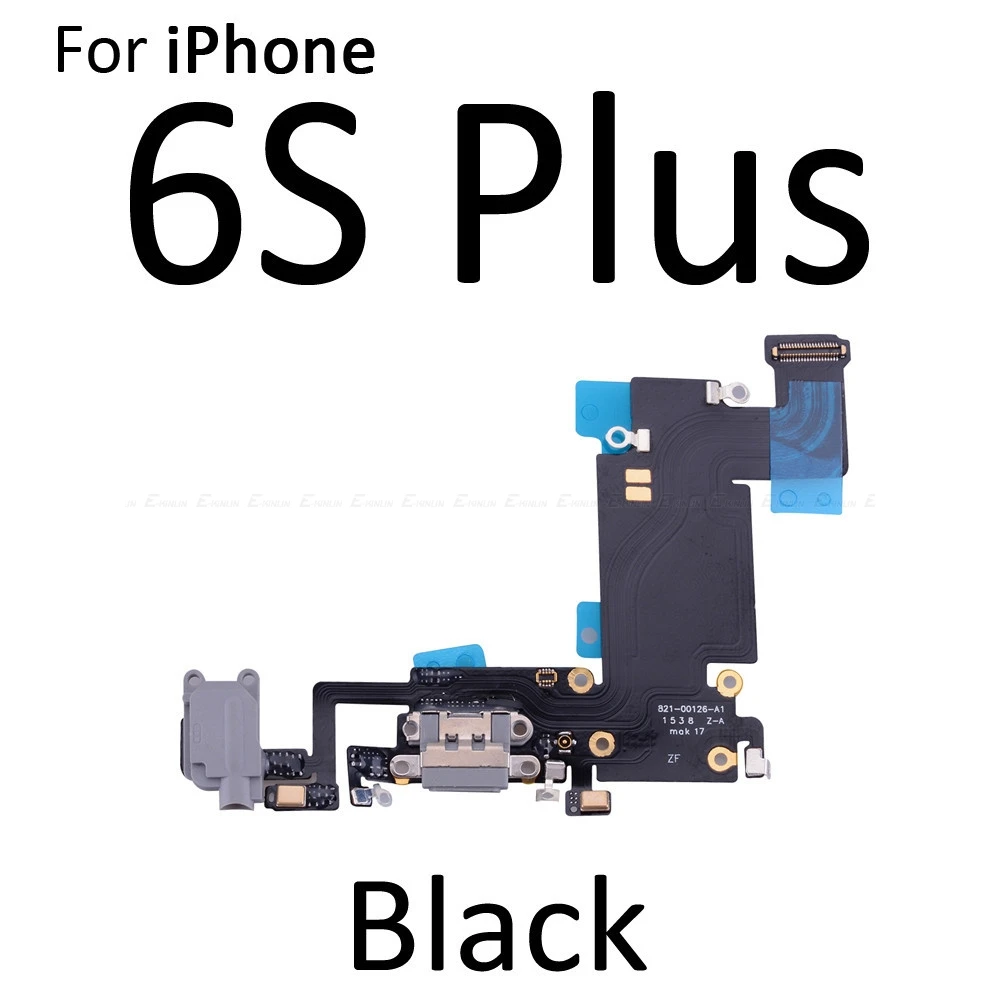 USB док-коннектор, зарядный порт гибкий кабель для iPhone 4S 5 5S SE 6 6S Plus USB зарядное устройство штекер гибкий кабель, запчасти для ремонта