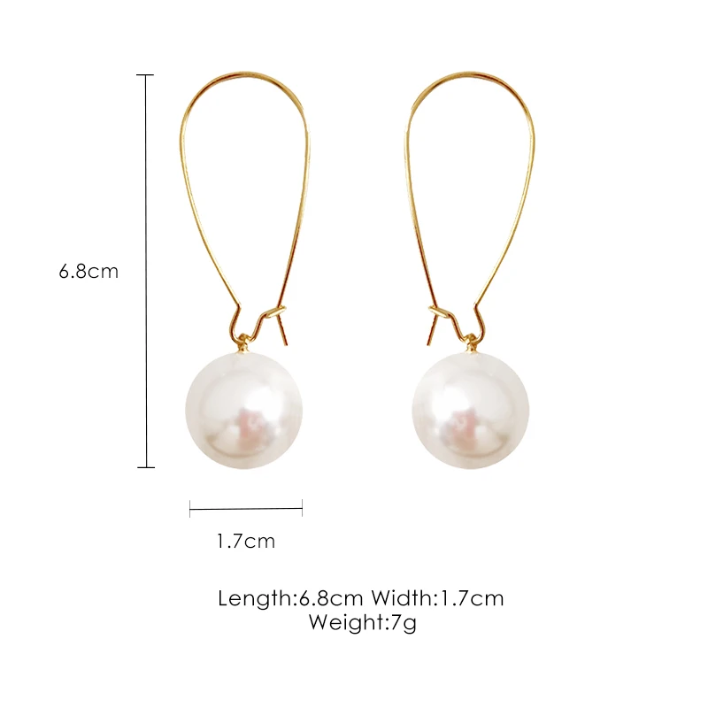 Искусственные жемчужные серьги в стиле барокко ретро для женщин с индивидуальностью и хипстерским уклоном.