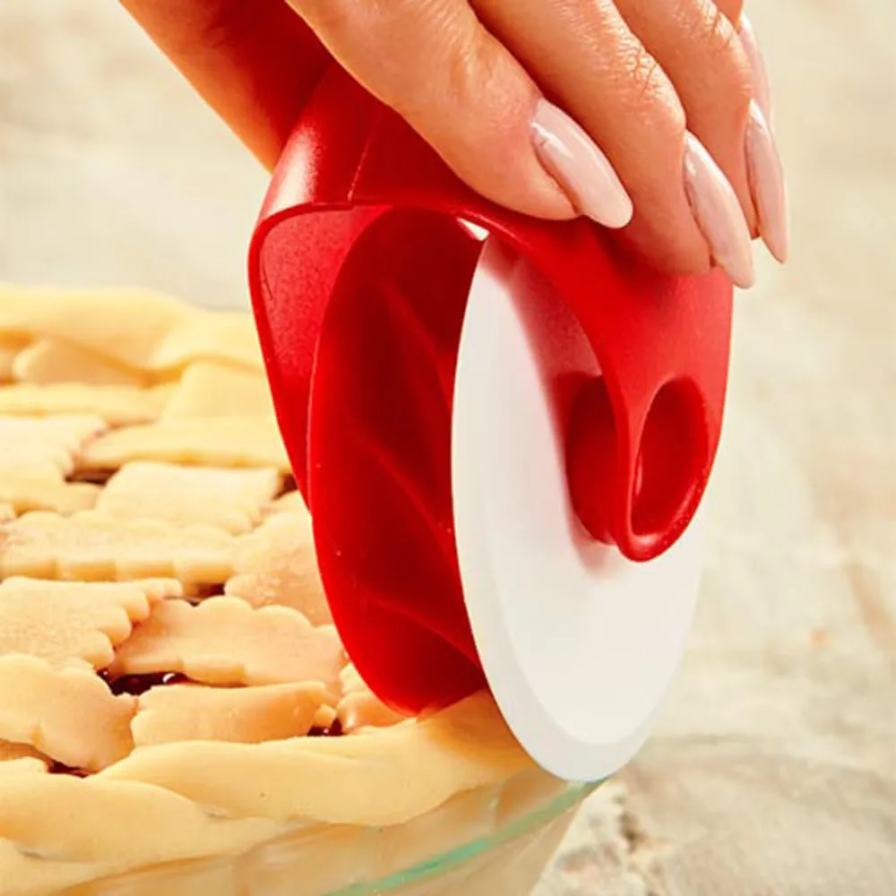 Pizza Pastry Lattice Cutter Pie Decoration Plastic Wheel Roller Cutting Tool Kitchen Supplies D9# |