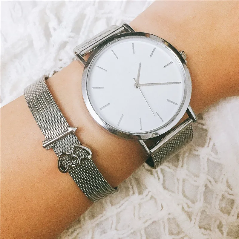 Винни дизайн ювелирные изделия из нержавеющей стали наручные часы с сеткой