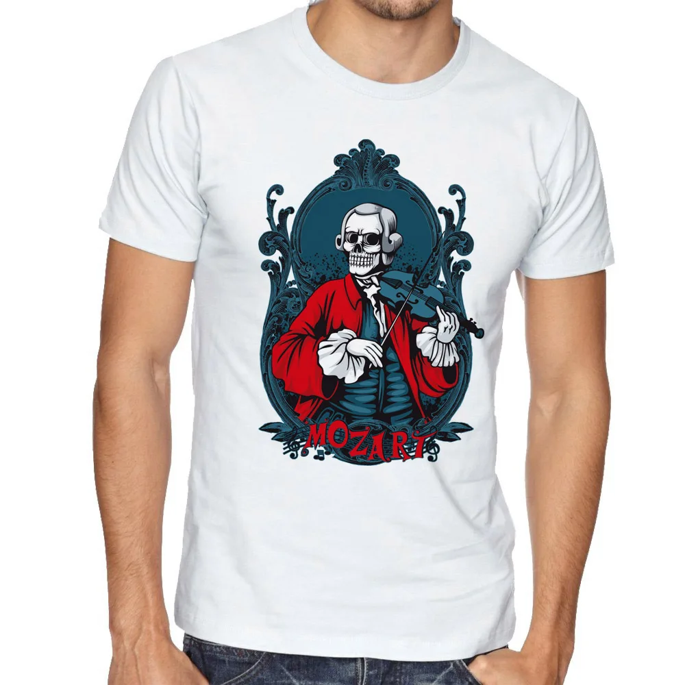 Играть на Скрипке Зомби Футболка Мужчины Harajuku лето Таинственный Стиль Мужской