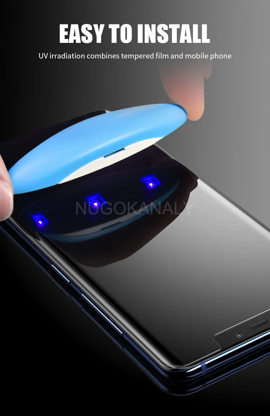 УФ жидкое 3D изогнутое полное Клей закаленное стекло для HUAWEI P30 P20 mate 20 Lite Pro Защитная пленка для полного покрытия