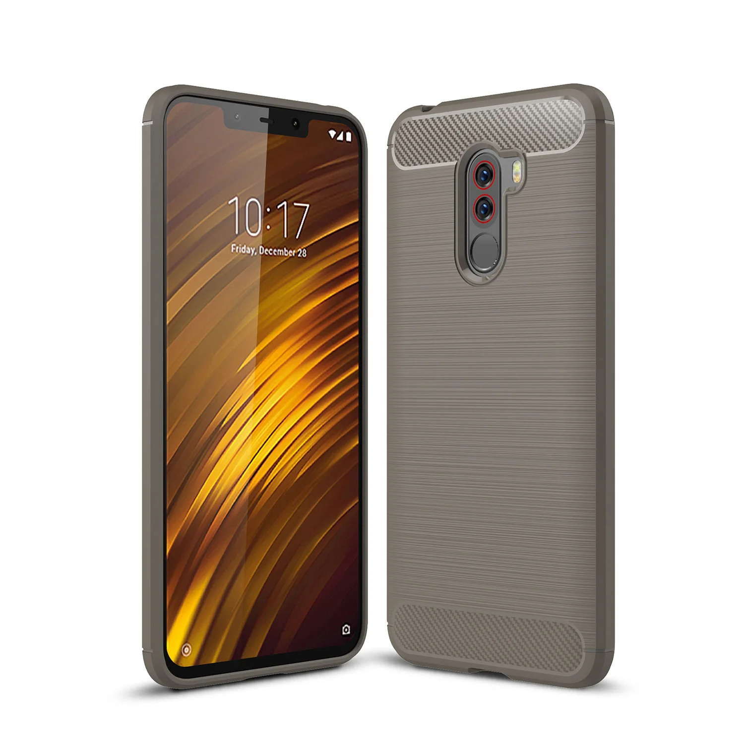 grey Чехол для телефона pocophone f1 для redmi note 5 чехол s задняя крышка TPU силиконовый чехол для Xiaomi poco f1 note 4X3 S pro prime 5 чехол s MTK - Цвет: grey
