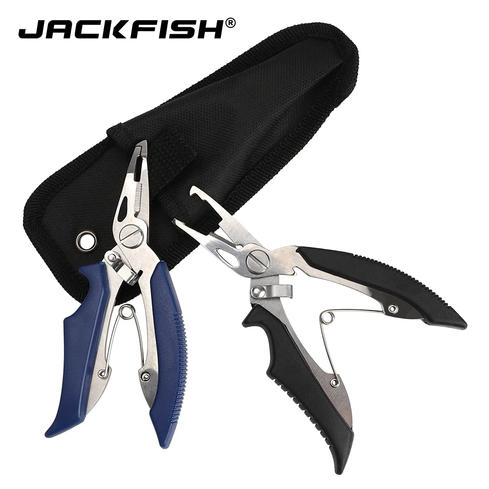 JACKFISH 2 цвета рыболовные плоскогубцы посылка вкой Ножницы Резак для лески