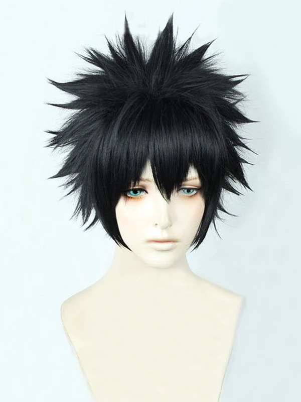 Костюм для косплея My Hero Academia Boku no Hiro Akademia Dabi короткий термостойкий черный парик +