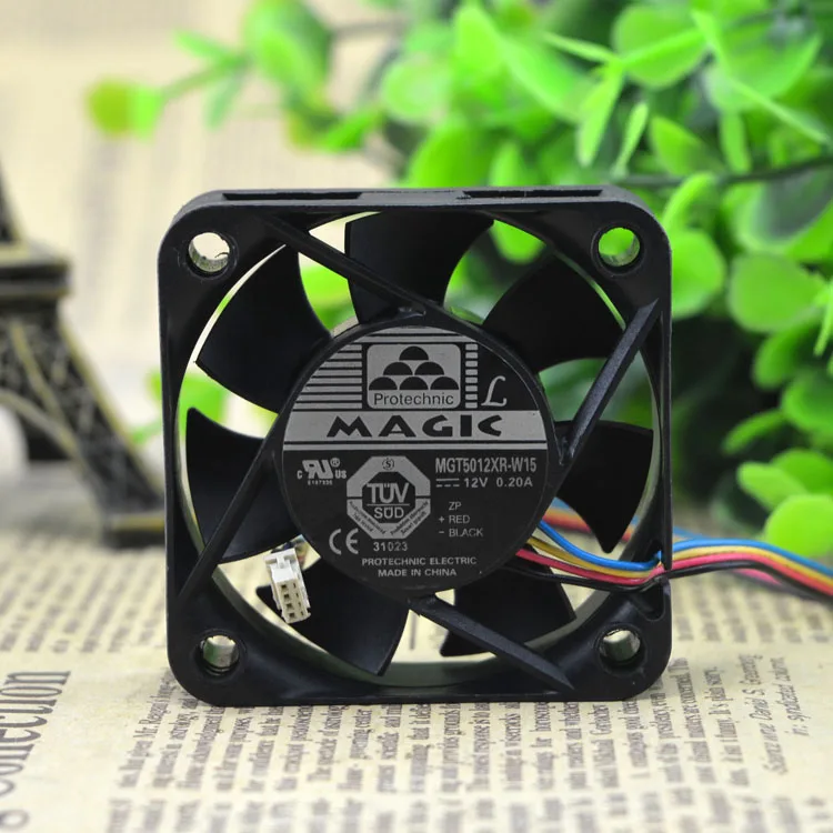 Бесплатная доставка. MGT5012XR - W15 12 v 0 20 A 5 см 5015 4 линии PWM fan | Компьютеры и офис