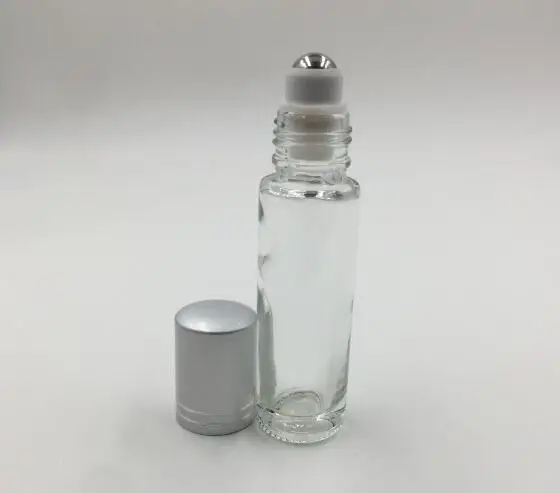 

500Pcs/Lot 10ml High Quality Metal Roll on Bottles Essential Oils Glass Roller Bottle