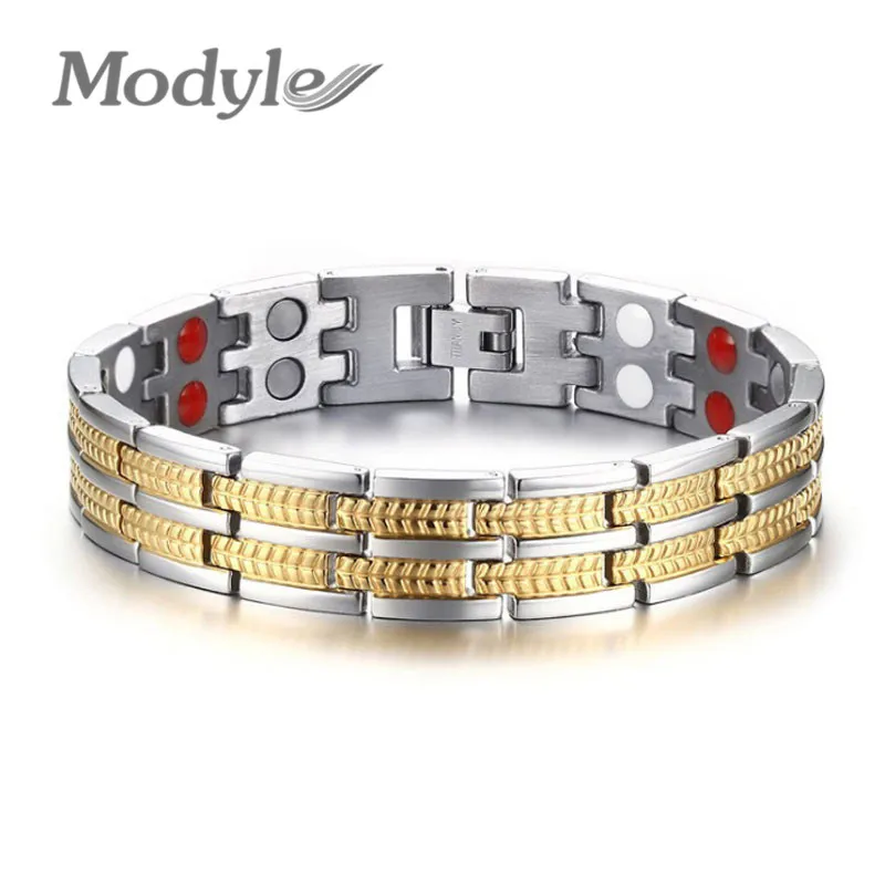 Лечебный магнитный браслет Modyle для мужчин и женщин титановый материал 3