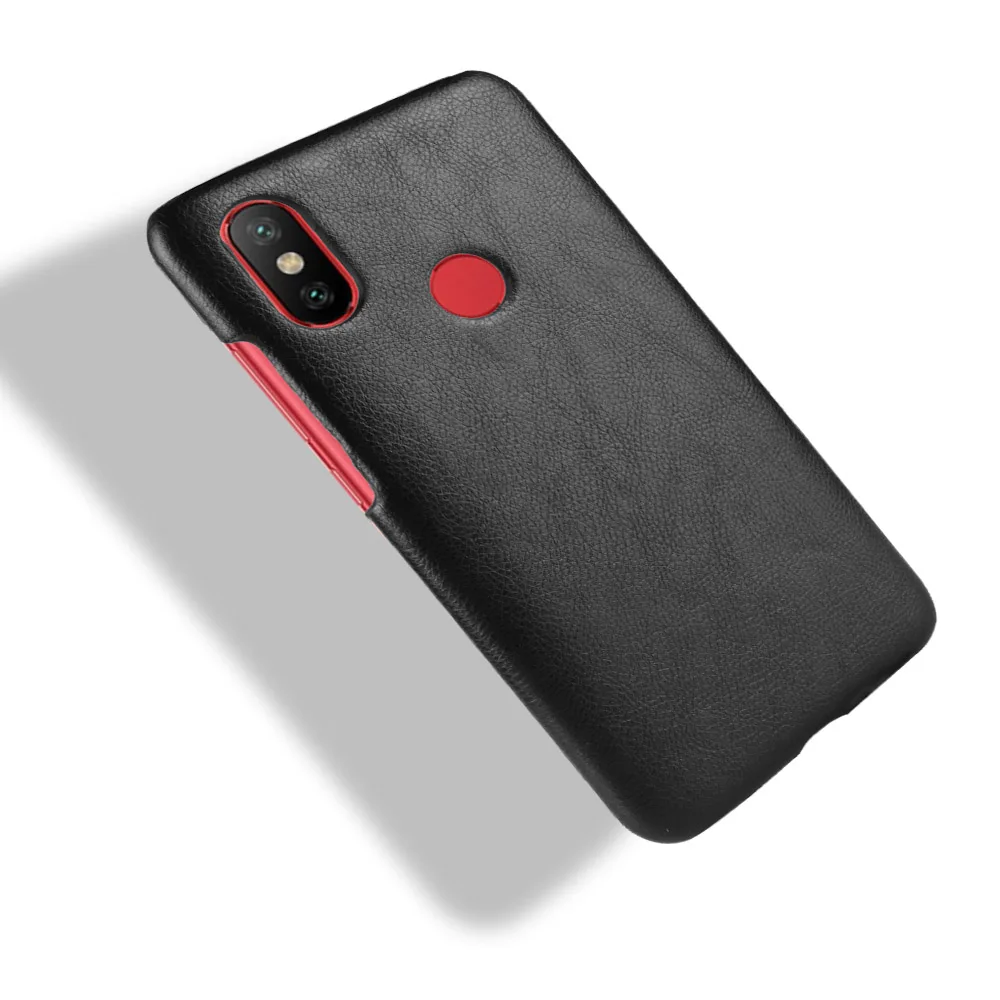For Xiaomi Mi 6X/A2 Case Super Classic Ultra Thin Slim Leather Texture Hard PC Business Shield Retro Phone Protection Shell |