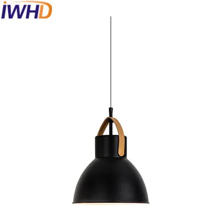 

IWHD Nordic Style Iron Lampara Led Hanging Lights Fashion Bedroom Pendant Lamp Modern Kitchen Living Room Home Lighting Fixture