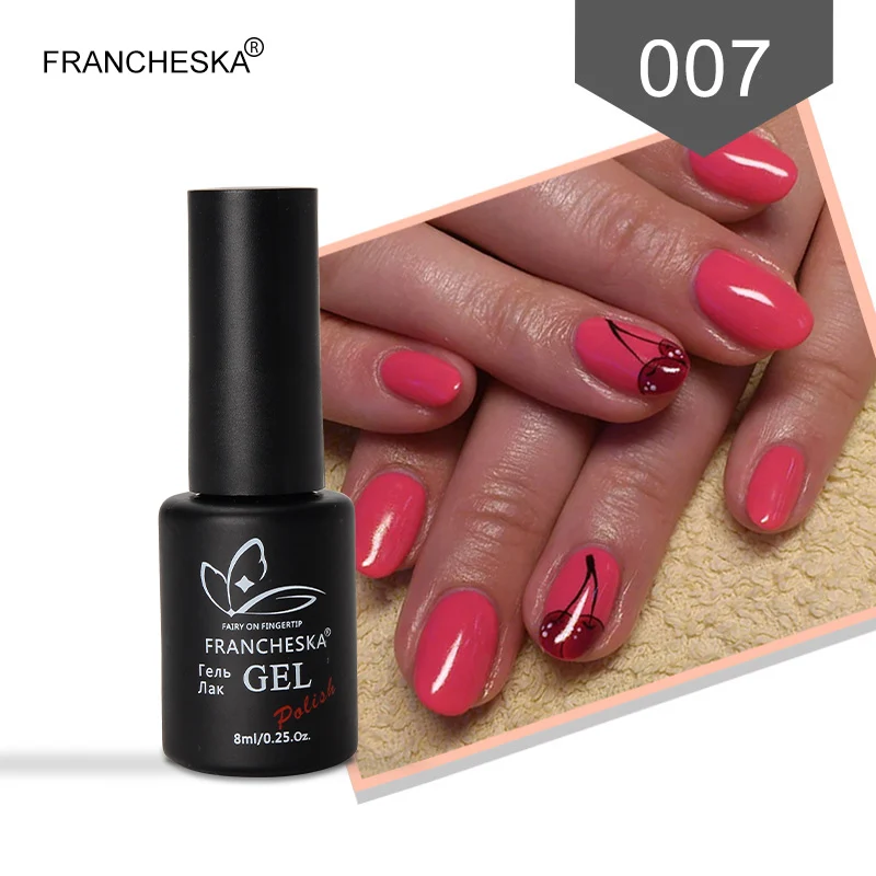 8ml Gel Polish 007 Francheska паутинка для ногтей 8мл гель краска набор паук гель лак для ногтей гель лак коди набор УФ светодиодный гель краска для ногтей лак для маникюра ногтей гель паутинка для ногтей дизайн для ногтей - Цвет: 8ml Gel Polish 007
