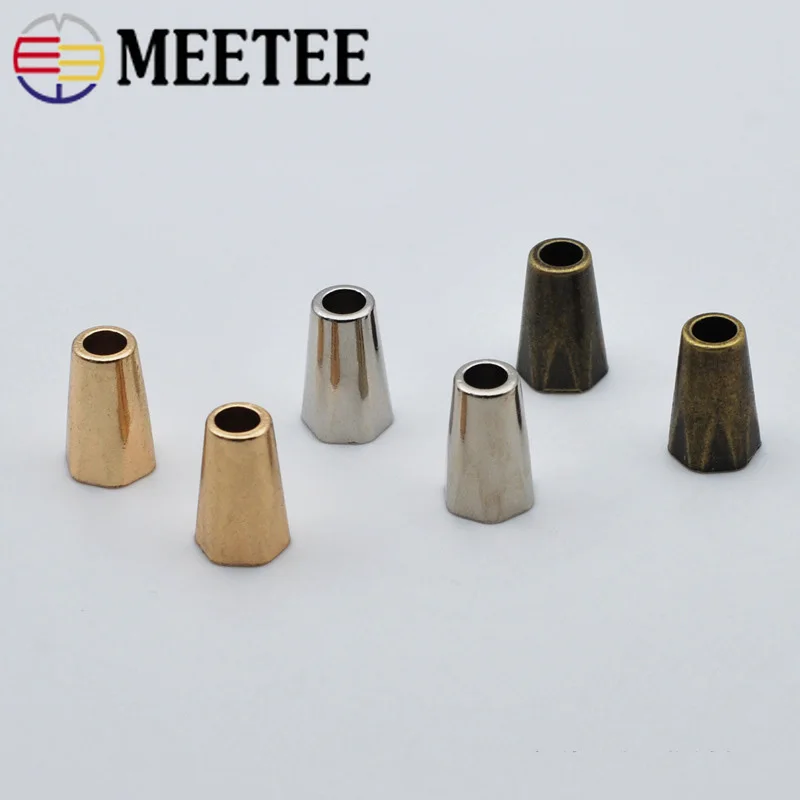 Meetee 30 шт. металлическая пробка шляпа с пряжкой веревка шнур конец куртка ремень украшения шнур замок DIY Швейные тренировочные брюки аксессуары для одежды