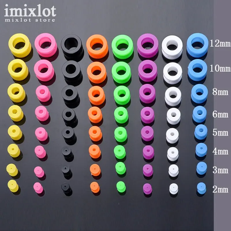 64 шт./лот 8 расцветок смешанные ухо расширитель Средства ухода за кожей пирсинг