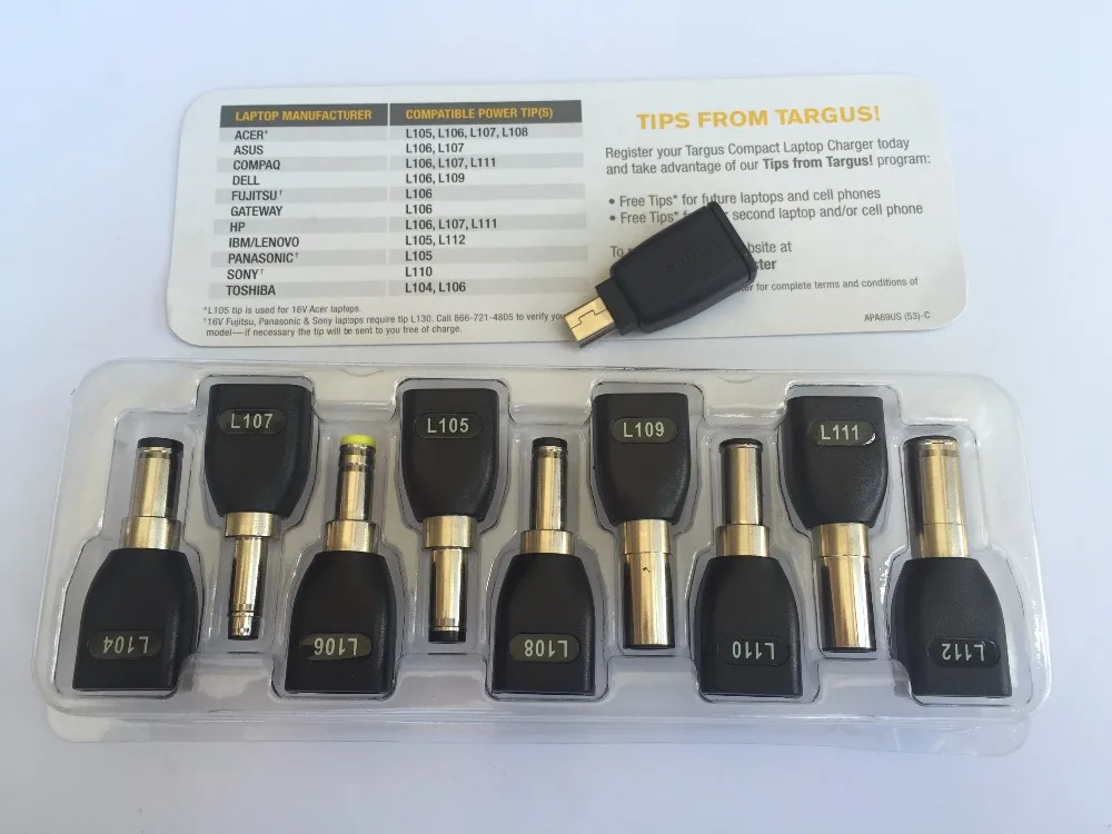 Компактное зарядное устройство для ноутбуков и планшетов складной адаптер 90 Вт