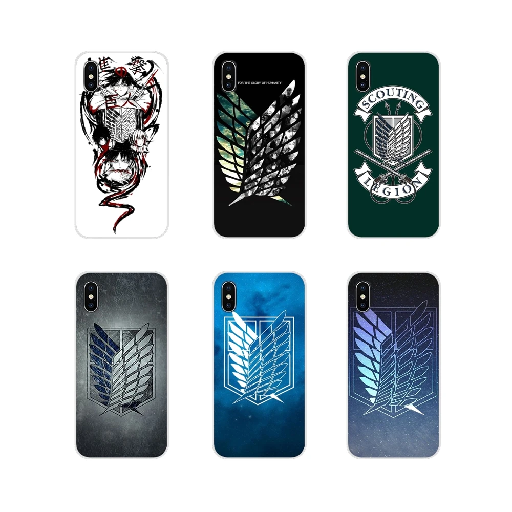 Аксессуары чехол для Apple iPhone X XR XS MAX 4 4S 5 5S 5C SE 6 6S 7 8 Plus ipod touch атака на титанов