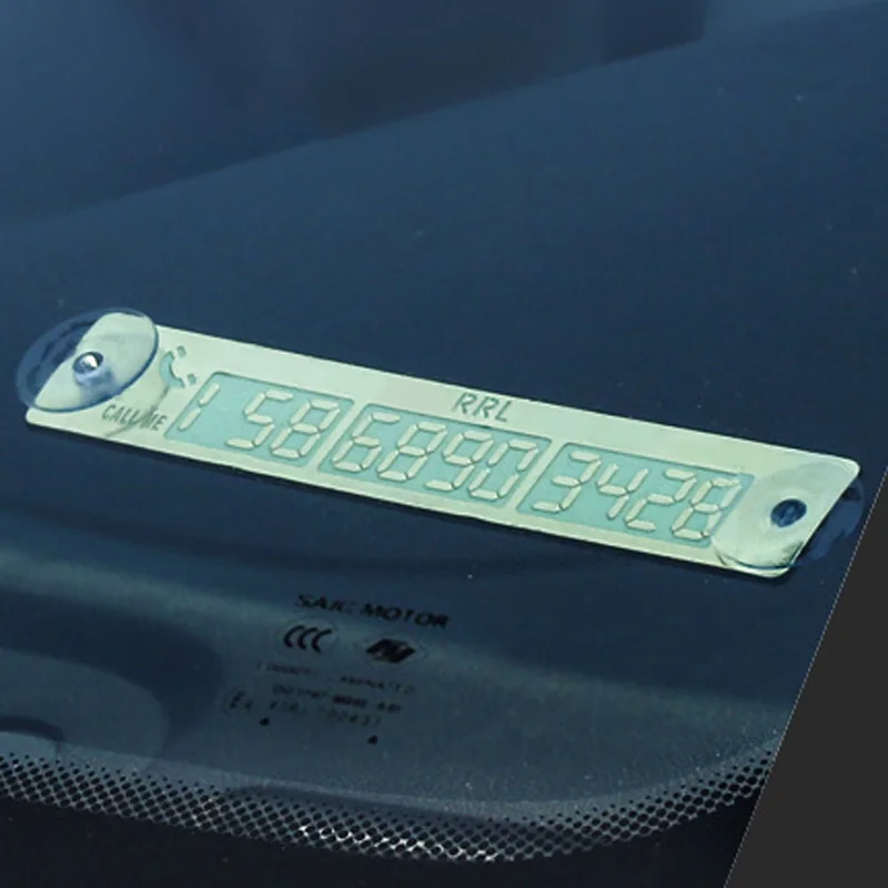 1 шт. Универсальная автомобильная светящаяся Временная парковочная карта