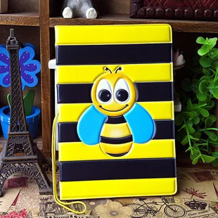 Мультяшная пчела 3D стерео наборы паспорта держатель Документы Taoka
