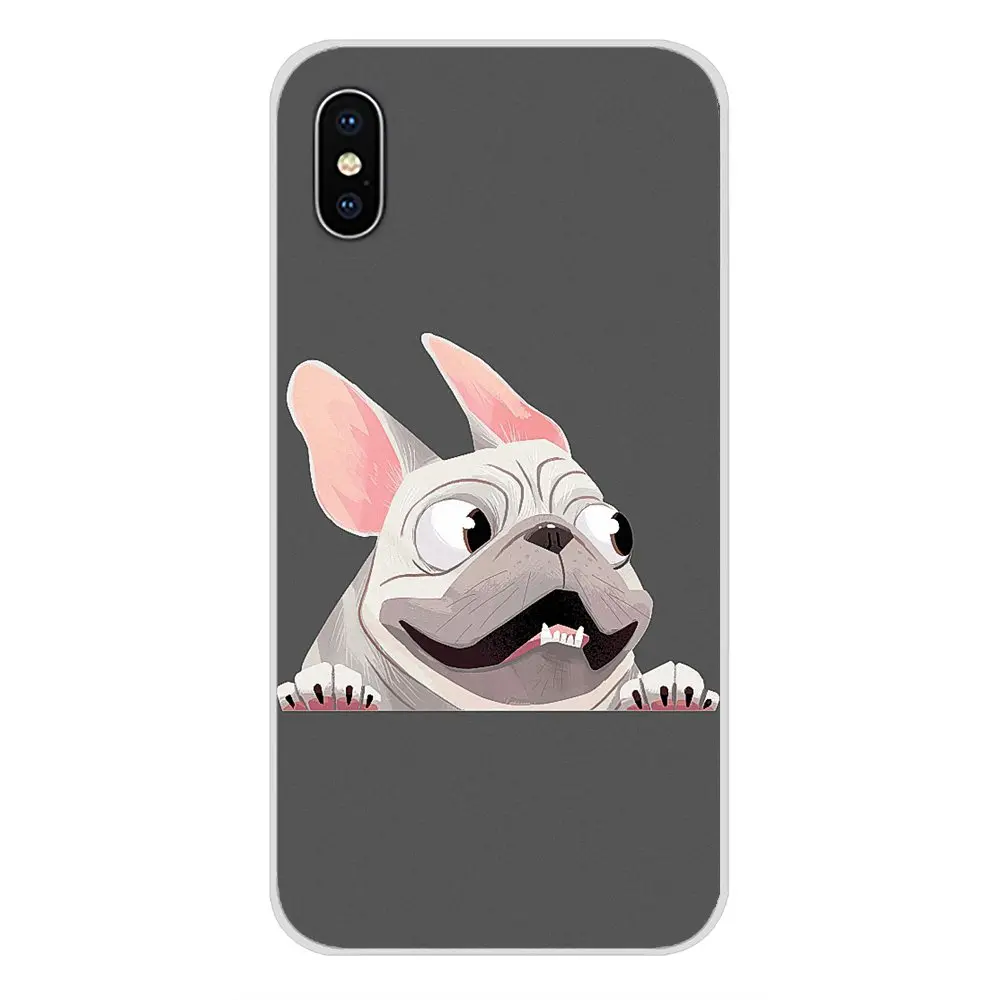Горячий сладкий Французский бульдог прозрачный ТПУ чехол для Xiaomi Mi4 Mi5 Mi5S Mi6 Mi A1 A2 5X