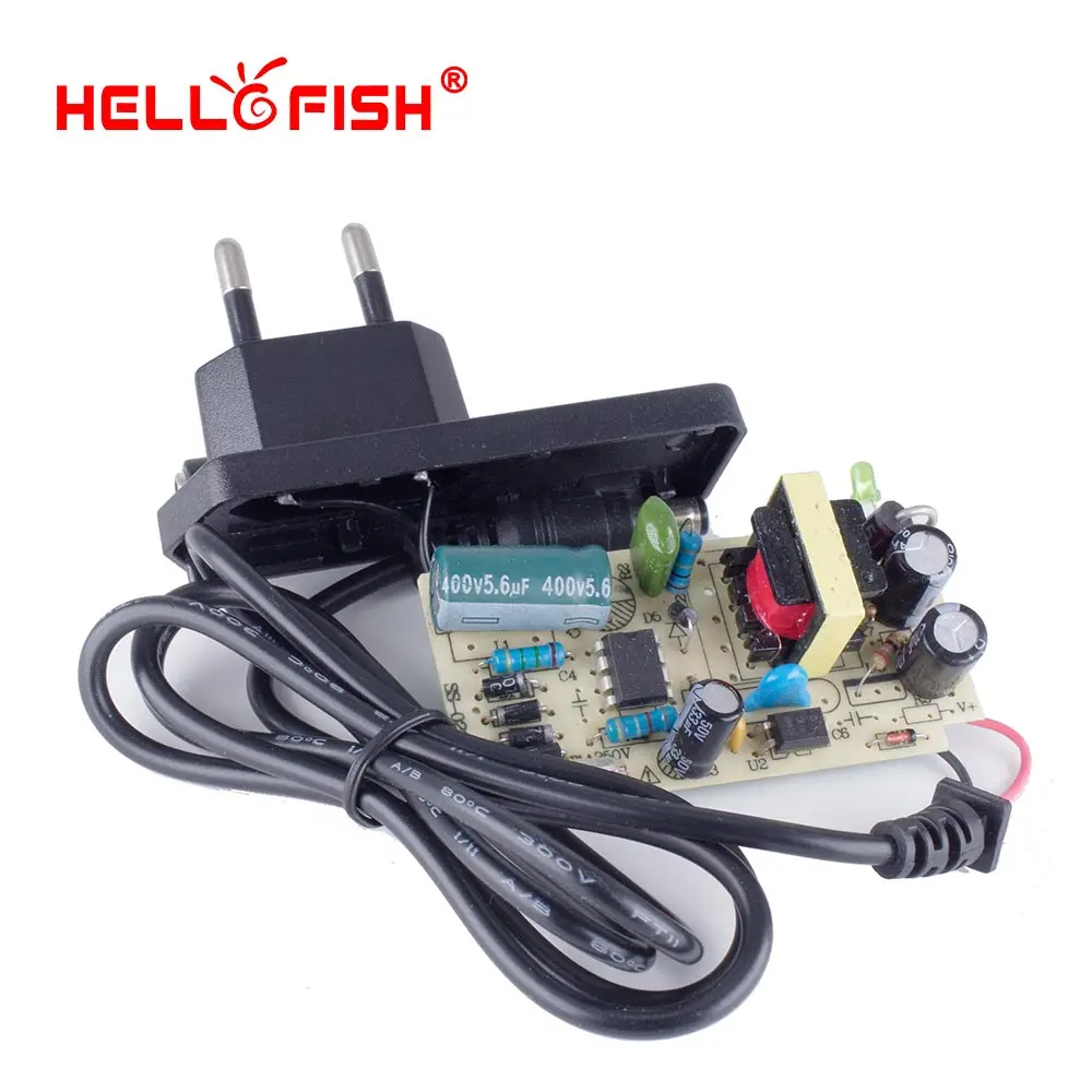 Hello Fish 12 V 1A W адаптер питания для 2835 Светодиодный светодиодный осветительный