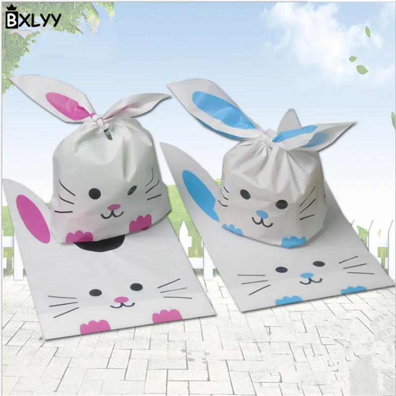 

BXLYY 10pcs / Lot Multicolor Cute Bunny Ear Candy Bag DIY Kids Birthday Party Bag Party Party Supplies Kitchen Tool Widget. 7Z