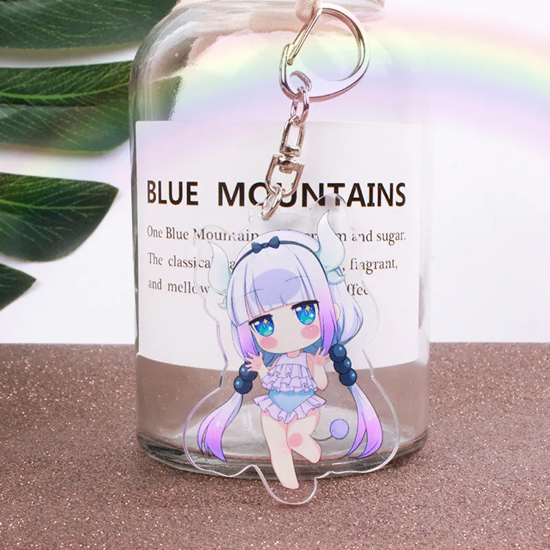 Аниме Miss Kobayashi Дракон горничной брелок японский мультфильм Kanna Kamui автомобильный брелок подвеска брелок